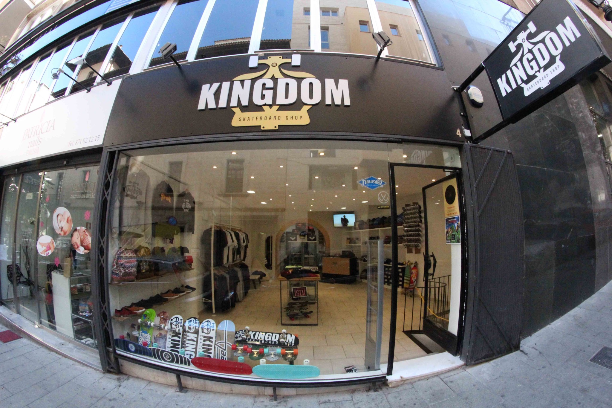 The real KINGDOM shopfront in Palma